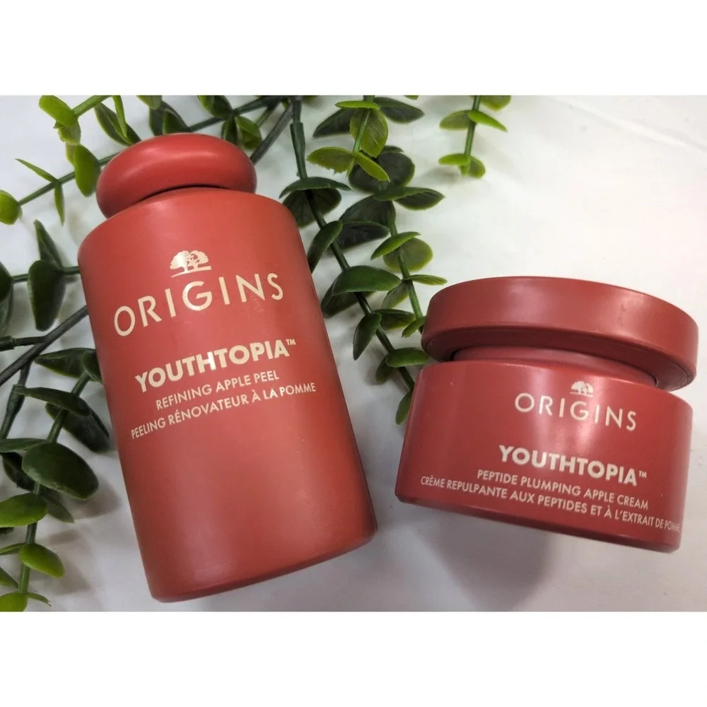 NEW LOT 2!🥰Origins Youthtopia Peptides Plumping Apple Cream Refining Peel